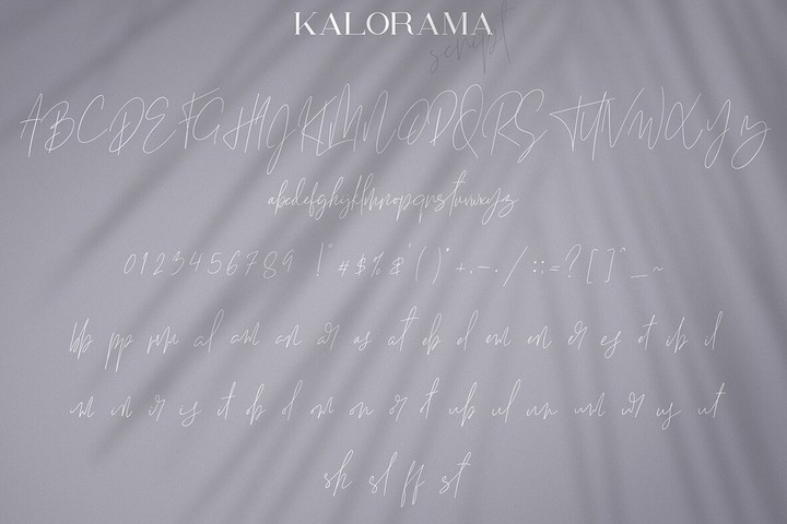 Kalorama Outline Font preview